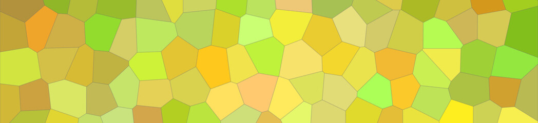 Illustration of yellow bright Middle size hexagon banner background.