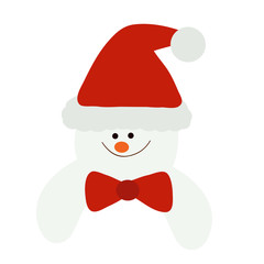 isolated, new year snowman