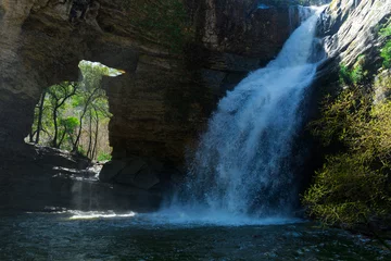 Foto op Plexiglas Waterfall La Foradada de Cantonigros © JackF