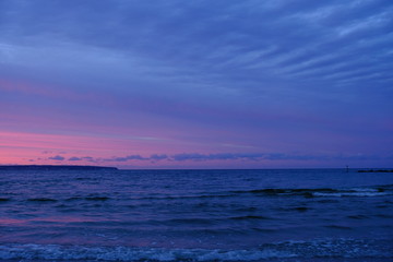 sunset ocean