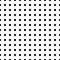 Abstract seamless pattern of crosses.