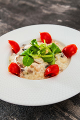 Risotto Scallops and dried tomatoes