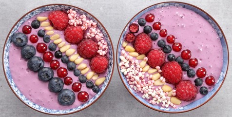 Smoothie bowls.