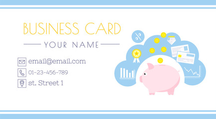 Financial Consultant. Investment money, savings and deposit. Piggy bank. Personal accountant