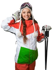 Female skier