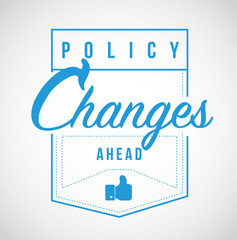 Policy changes ahead Modern stamp message