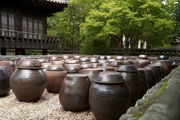 Korean Style Crock In Hanok, In Korea