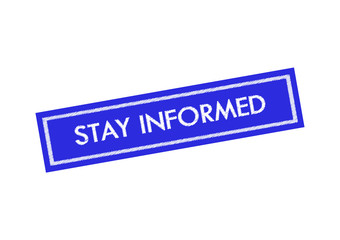 Stay informed banner Vector illustration
