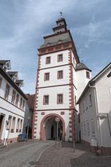 Fototapeta na wymiar former city gate Steinheimer Turm, Seligenstadt, Hesse, Germany