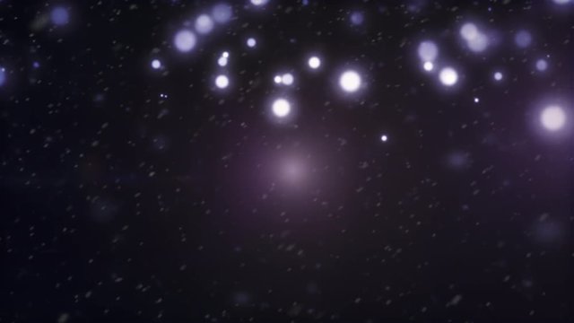 Christmas blue background with snow