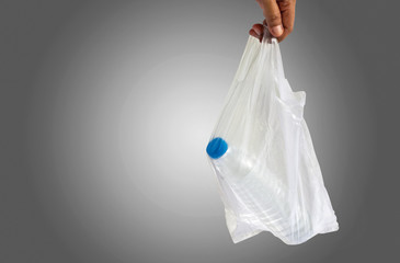 Men were carrying plastic bags, water bottles. Both pollutes the environment.