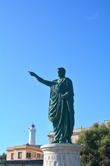 Monument of Emperor Nero in Anzio. Italy. - 222326663