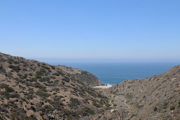 Fototapeta na wymiar Catalina Island Landscape and Ocean view