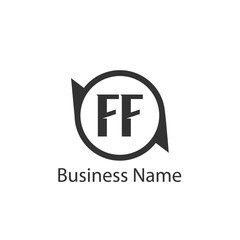 Obraz premium Initial Letter FF Logo Template Design