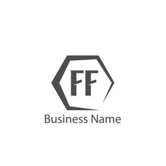 Initial Letter FF Logo Template Design
