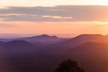 Sunset at Arizona Snowbowl in Flagstaff