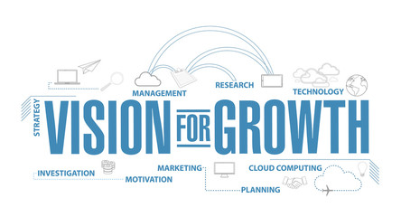 Vision for growth diagram plan concept