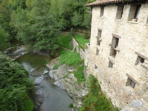 Beget. Pueblo historico  de Gerona, Cataluña, España