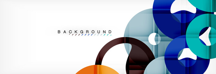 Geomtric modern backgrounds, rings abstract template
