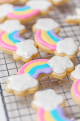 Unicorn themed cookies