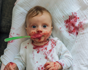 little baby eating © cherryandbees