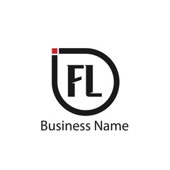 Initial Letter FL Logo Template Design