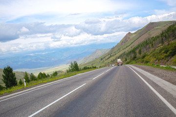 road in Tuva, Siberia