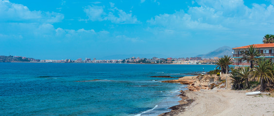 Mediterranean Sea coastline (Murcia, Spain).