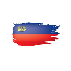 liechtenstein flag, vector illustration on a white background