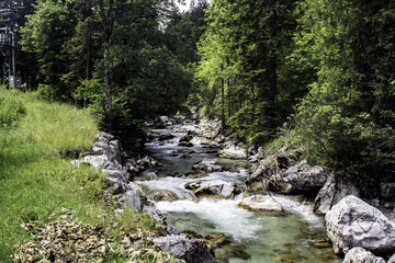 Loferbach near the town of Lofer