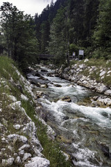 Loferbach The river Saalach near the town of Lofer