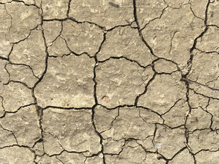 Ausgetrockneter Boden mit Risse