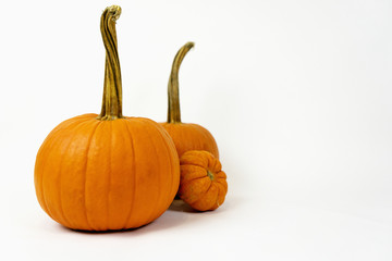 pumkins and round baskets