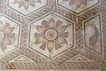 Ancient Roman Floor mosaic The Punishment of Dirce