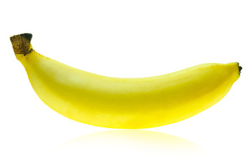 Banana isolated on white background.