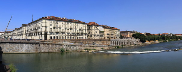 Naklejka premium TORINO CITTA' IN PIEMONTE ITALIA, TURIN CITY IN PIEDMONT ITALY