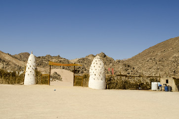 the village of the Buduins in the desert