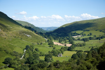 Pistyll Rhaeadr waterfall .