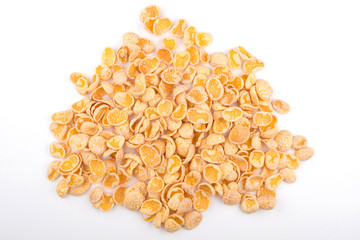 close-up of corn flakes