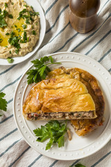 Homemade Lamb and Tomato Arayes Pita