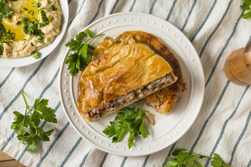 Homemade Lamb and Tomato Arayes Pita