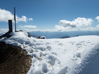 beautiful glacier hike and clim to Weisskugel mountain