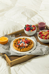 Healthy Homemade Breakfast in Bed