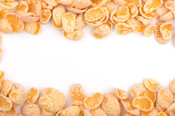 close-up of corn flakes