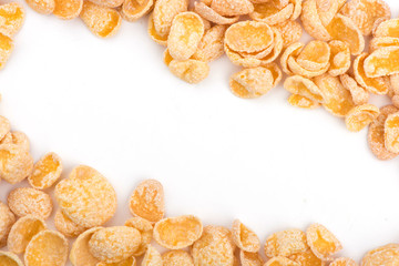 close-up of corn flakes