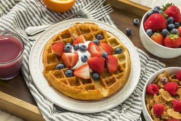 Healthy Homemade Breakfast in Bed