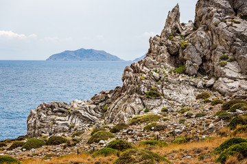 Extreme geological folds in Crete, Greece taken on 8 May 2016