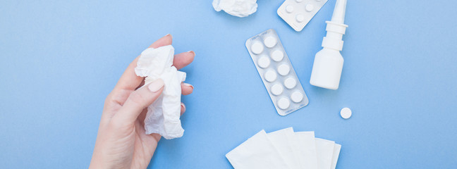 Concept of seasonal spring allergy