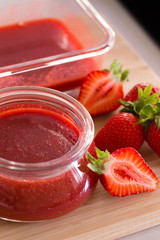 Food. Strawberry jam