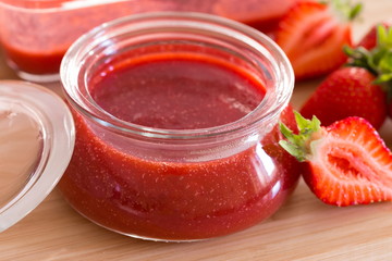 Food. Strawberry jam
